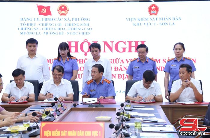 Viện Kiểm sát nhân dân khu vực 1 ký kết quy chế phối hợp với các địa phương.