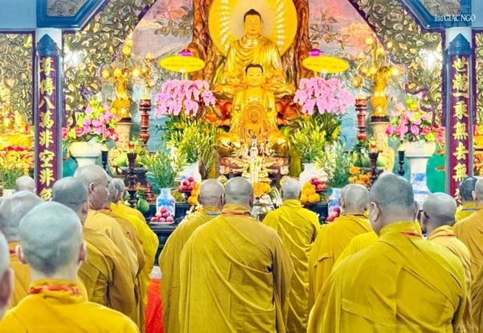 Chánh điện chùa Huỳnh Kim - Ảnh:T.Chí