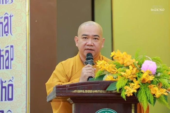 Đại đức Thích Thiện Hưng phát biểu khai mạc