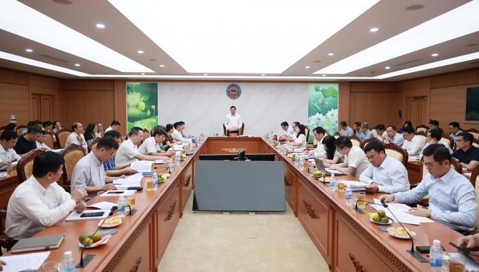 Thứ trưởng Nguyễn Đức Tâm kết luận hội nghị. Ảnh: Mạnh Tuấn