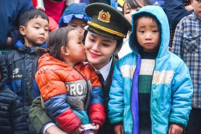 Đại úy Nguyễn Thị Hà Mi, cán bộ Phòng Tổ chức cán bộ, Công an TP Hà Nội