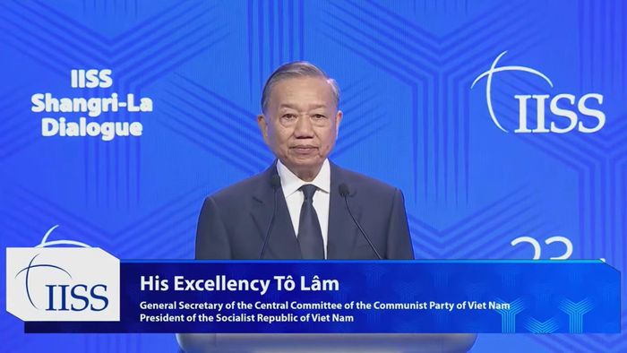 Tổng Bí thư, Chủ tịch nước Tô Lâm phát biểu dẫn đề tại Đối thoại Shangri-La lần thứ 23.