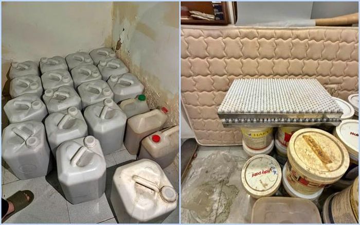 Tang vật vụ án sản xuất, buôn bán hàng cấm là thuốc Đông dược giả.