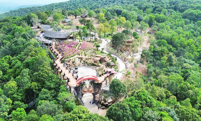 Toàn cảnh vườn hoa The Peak.