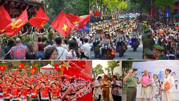 Hà Nội bình yên trong mắt người dân và du khách nước ngoài. Ảnh: Công an thành phố Hà Nội