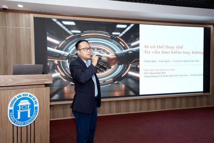 Ông Ngô Quý Hiệp, Phó Tổng Giám đốc Tổng Công ty CP Bảo hiểm Sài Gòn - Hà Nội (BSH). Ảnh: Trung Kiên.
