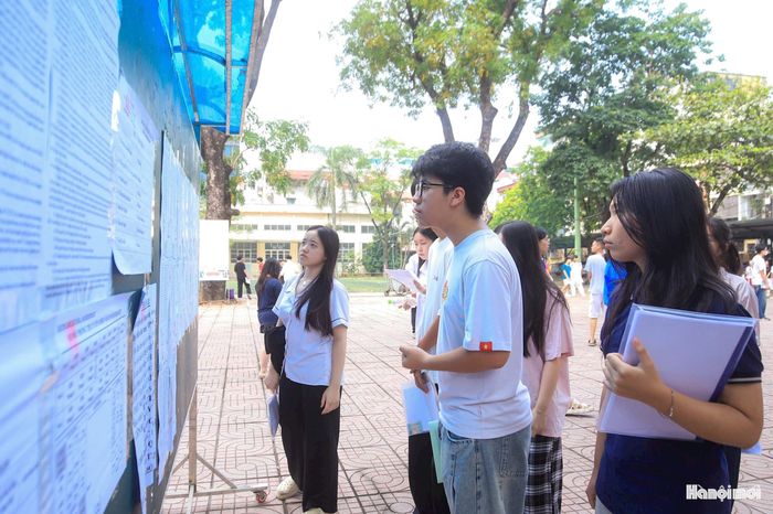 Điểm thi THPT Yên Hòa, Hà Nội có 18 phòng thi, 2 phòng dự phòng với hơn 432 thí sinh.
