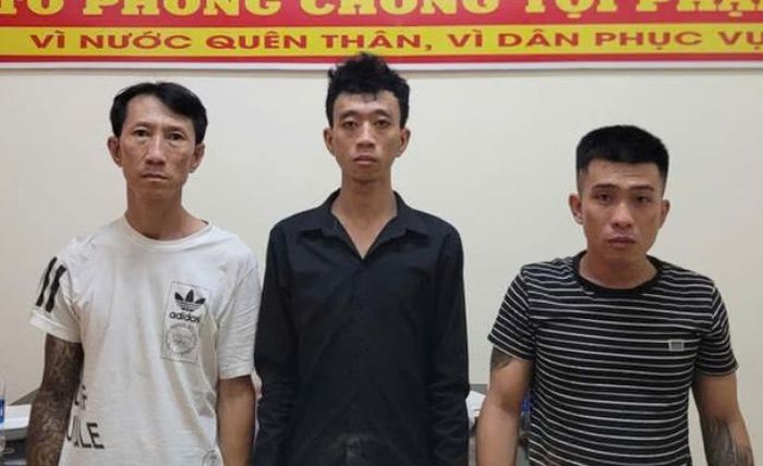 Các đối tượng tại cơ quan điều tra. Ảnh: Công an thành phố Đồng Nai.