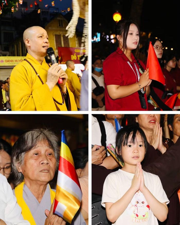 Đông đảo tăng ni, phật tử và người dân có mặt tại chùa Quán Sứ để chiêm bái
