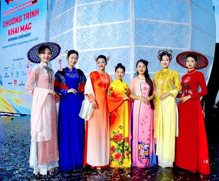 BST "Sợi di sản" của NTK Vũ Thảo Giang tại Lễ hội Áo dài TP HCM năm 2026. Ảnh: NVCC