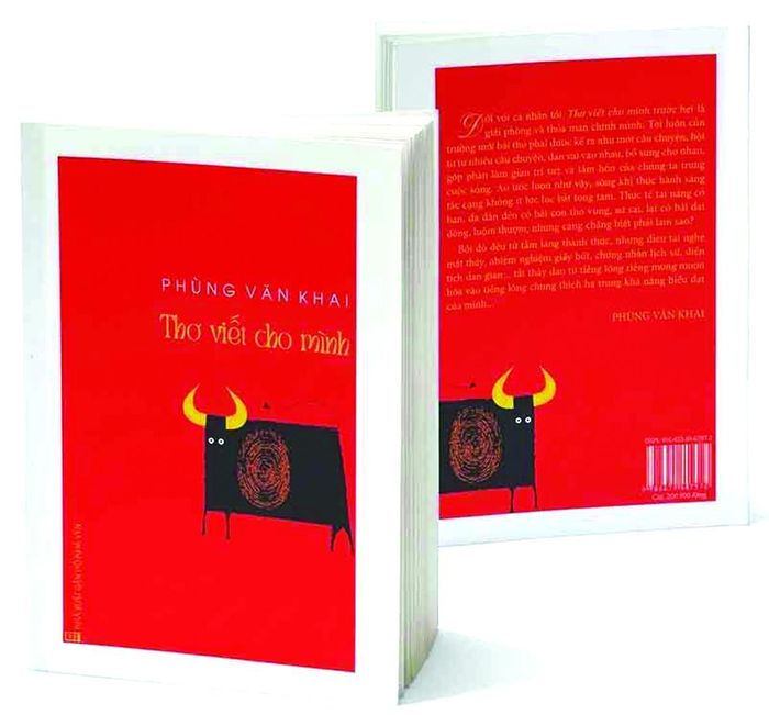 Bìa tập “Thơ viết cho mình”. 