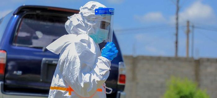 Nhân viên y tế tuyến đầu tham gia công tác ứng phó dịch Ebola tại miền đông CHDC Congo. Ảnh: WHO