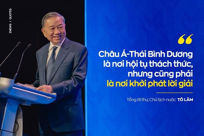  Theo Tổng Bí thư, Chủ tịch nước Tô Lâm, 3 cuộc khủng hoảng trên đang hội tụ rõ nét tại châu Á - Thái Bình Dương, khu vực vừa là động lực tăng trưởng của thế giới, vừa chịu tác động từ cạnh tranh chiến lược, phân mảnh chuỗi cung ứng, biến đổi khí hậu và chuyển đổi công nghệ. Tuy nhiên, với lợi ích chung về hòa bình và phát triển, kinh nghiệm hợp tác đa tầng cùng vai trò trung tâm của ASEAN, khu vực cũng có đủ điều kiện để khởi phát các giải pháp, kiểm soát cạnh tranh và ngăn ngừa đối đầu. 