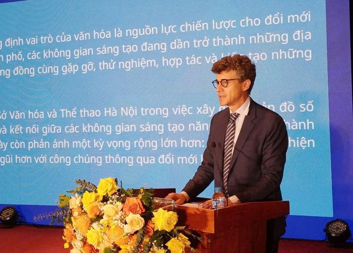 Trưởng đại diện Văn phòng UNESCO tại Việt Nam Jonathan Baker phát biểu tại sự kiện