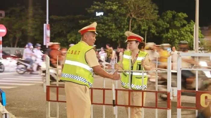 Công an thành phố thực hiện nghiêm phương án phân luồng, điều tiết giao thông phục vụ DIFF 2026.