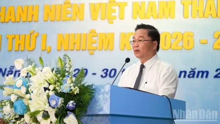 Chủ tịch Ủy ban Mặt trận Tổ quốc Việt Nam thành phố Đà Nẵng Lê Trí Thanh phát biểu chỉ đạo tại Đại hội.