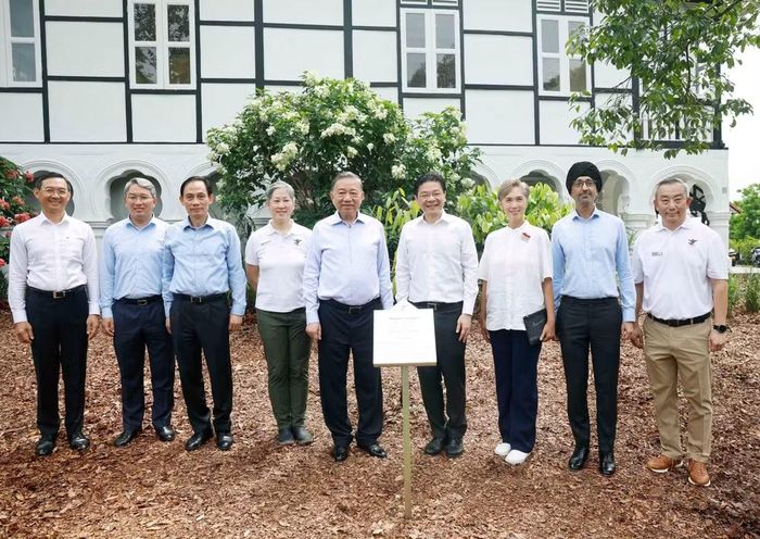 Tổng Bí thư, Chủ tịch nước Tô Lâm và Thủ tướng Singapore Lawrence Wong và các đại biểu.
