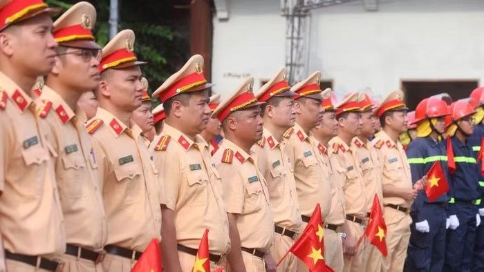 Các lực lượng tham gia sự kiện.