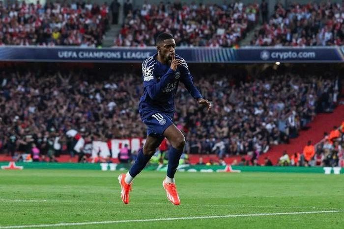 Dembele có thể góp mặt trong đội hình xuất phát của PSG đấu Arsenal (Ảnh: UEFA)