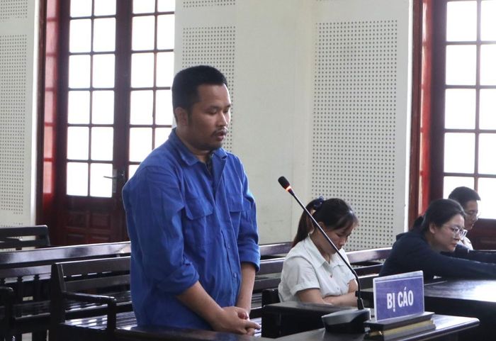 Bị cáo Phạm Trường Sơn tại tòa.