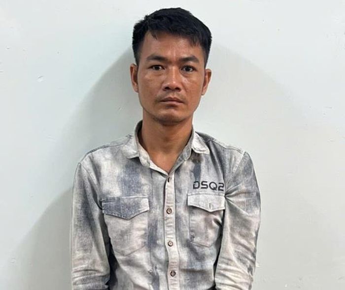 Đối tượng Vũ Văn Bình tại cơ quan Công an.