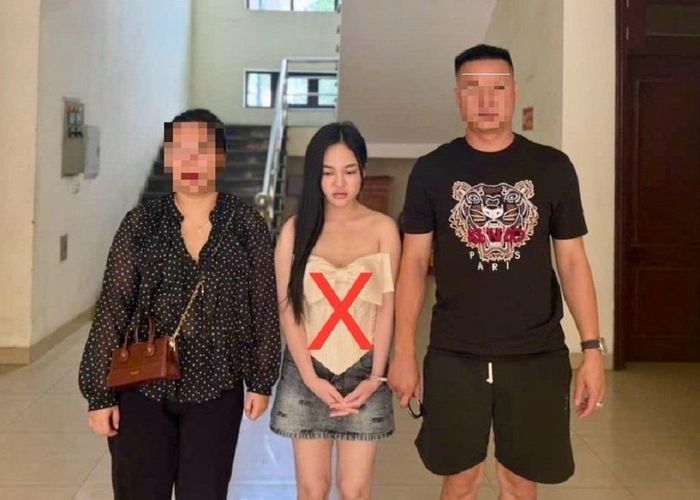 Đối tượng Lương Thị Tâm (X) bị bắt giữ.