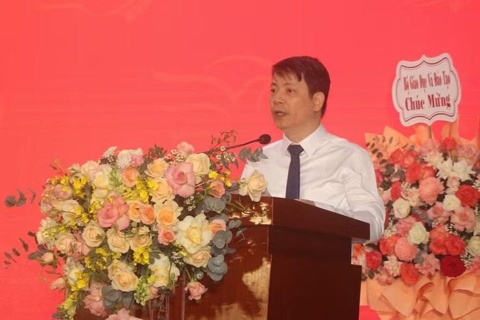 PGS.TS Trần Quang Tiến phát biểu tại buổi lễ