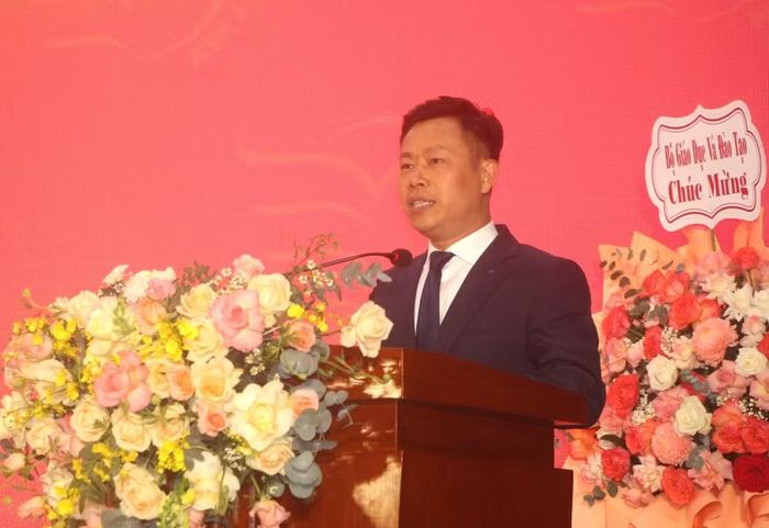 Thứ trưởng Lê Quân phát biểu tại buổi lễ.