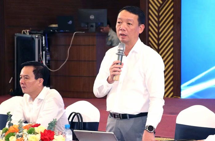 Ông Phan Thiên Định phát biểu tại chương trình. Ảnh: L.V