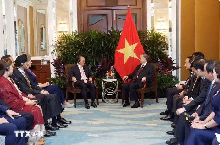 Cuộc hội kiến ngày 30/5. Ảnh: TTXVN