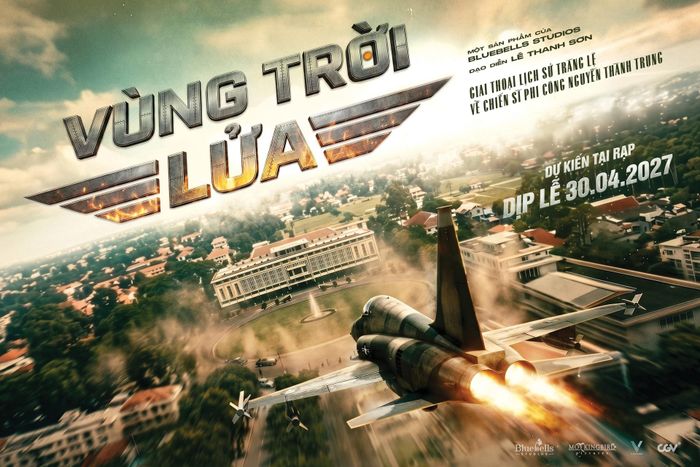 Poster ban đầu của phim Vùng trời lửa