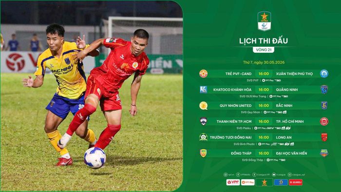Lịch đấu vòng 21
