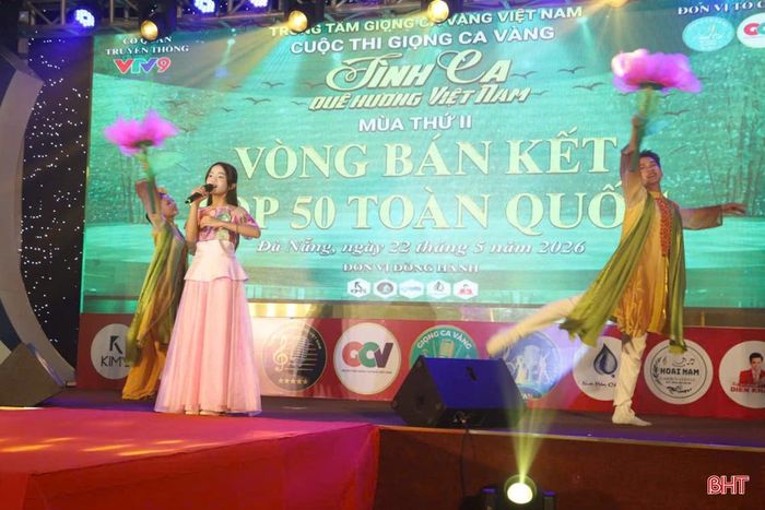 Quỳnh Như thể hiện ca khúc "Tuổi thơ tôi" tại cuộc thi "Giọng ca vàng Tình ca quê hương Việt Nam" năm 2026.