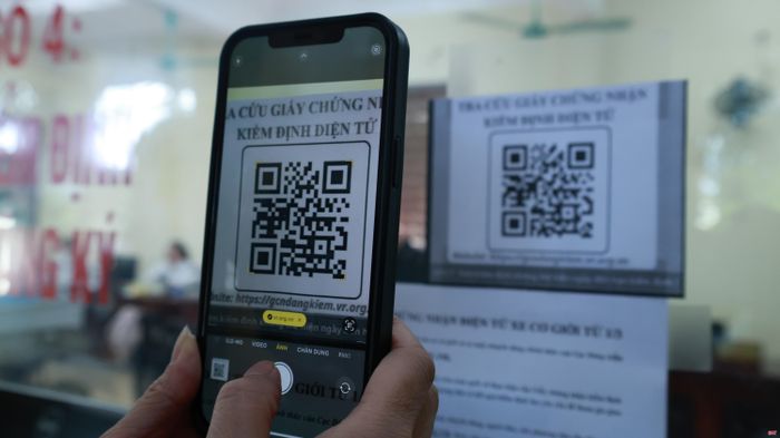 Thay vì cấp bản giấy thì giấy chứng nhận kiểm định đã được cấp bản điện tử, tích hợp trên môi trường số.