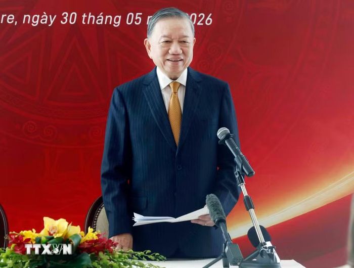 Tổng Bí thư, Chủ tịch nước Tô Lâm phát biểu. (Ảnh: Thống Nhất/TTXVN)