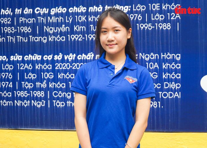 Bạn trẻ Bình An, Phó Bí thư Đoàn trường THPT Phan Đình Phùng, phường Ba Đình.