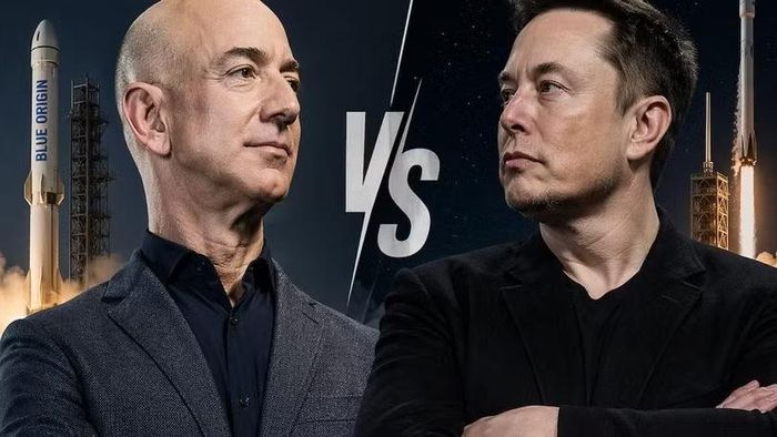Vụ nổ tên lửa ảnh hưởng nghiêm trọng đến cuộc đua không gian của Jeff Bezos với Elon Musk. Ảnh: RCR.