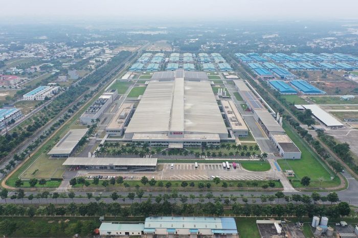 Nhà máy Bosch tại Đồng Nai - Nơi sản xuất linh kiện ô tô kỹ thuật cao và cung cấp linh kiện cho nhiều hãng sản xuất ô tô lớn trên thế giới. Ảnh: Hữu Duyên – TTXVN