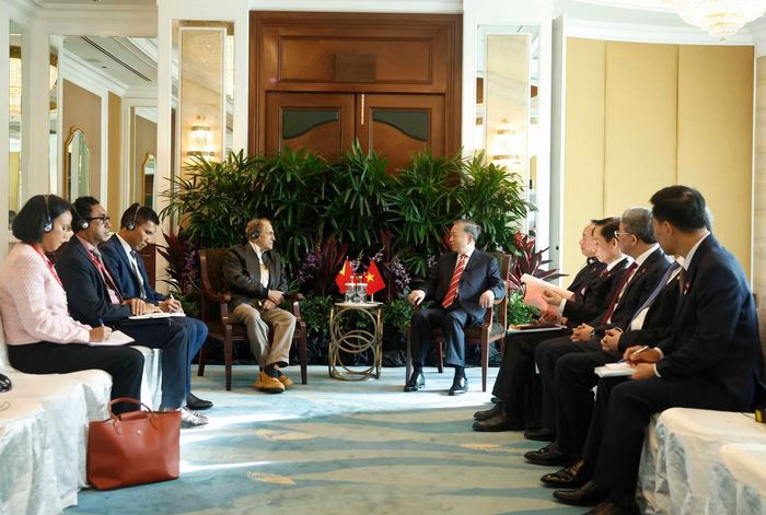 Tổng Bí thư, Chủ tịch nước Tô Lâm hội kiến Tổng thống Timor-Leste Jose Ramos-Horta. Ảnh: TTXVN