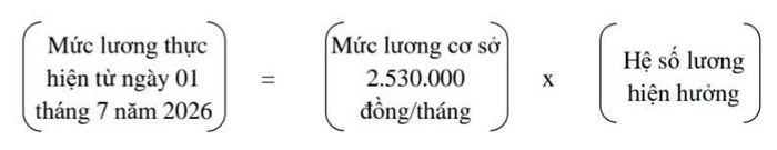 Công thức tính mức lương.
