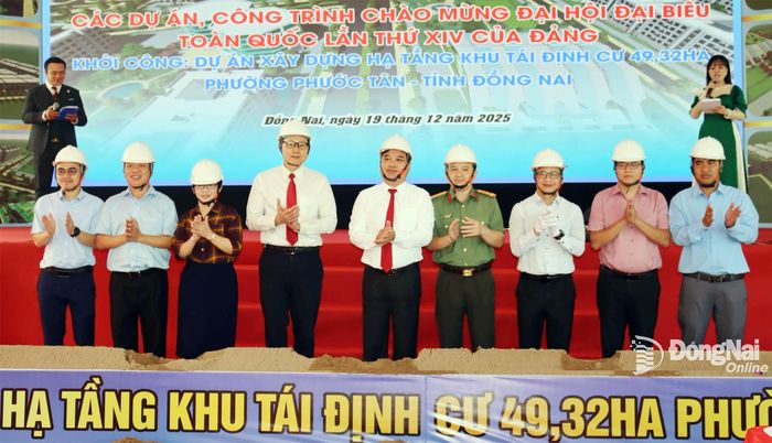 Khởi công Dự án Xây dựng hạ tầng khu tái định cư hơn 49ha tại phường Phước Tân cuối năm 2025. Ảnh: Hoàng Lộc