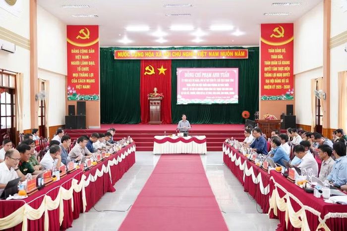  Quang cảnh buổi làm việc. Ảnh: N.H 