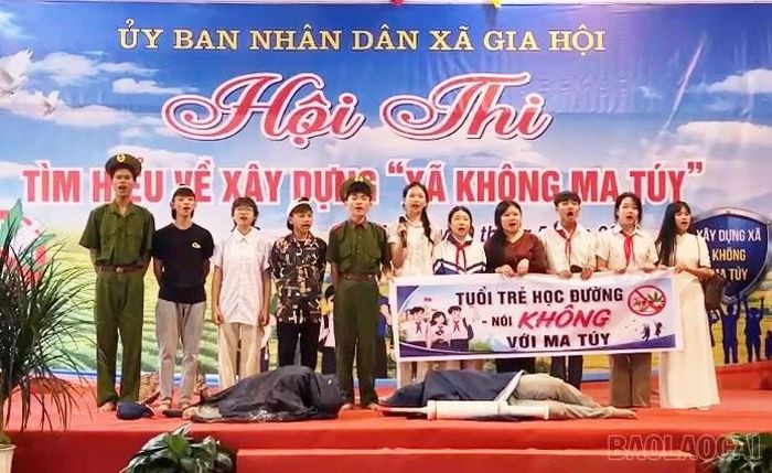 Phần thi tiểu phẩm tuyên truyền.