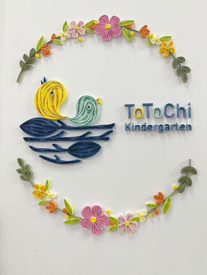 Bức tranh được kết bằng giấy xoắn