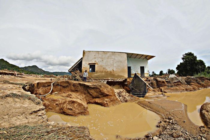 Nhóm thiên tai do mưa lớn, ngập lụt, lũ quét và sạt lở năm 2025 trên địa bàn tỉnh gây thiệt hại khoảng 1.755 tỷ đồng. Ảnh: Chính Thành