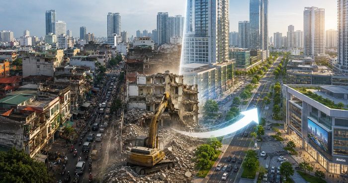 Khu vực nội đô cũ đang dần chịu áp lực lớn. Ảnh minh họa