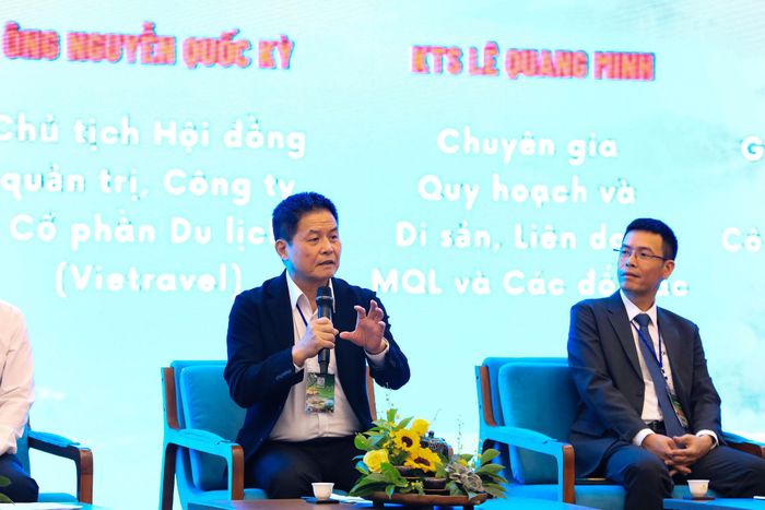 Ông Nguyễn Quốc Kỳ, Chủ tịch HĐQT Công ty Cổ phần Du lịch Vietravel đề xuất một số giải pháp để du lịch Lâm Đồng phát triển nhanh và bền vững