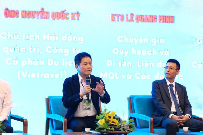 Ông Nguyễn Quốc Kỳ, Chủ tịch HĐQG Công ty Cổ phần Du lịch Vietravel đề xuất một số giải pháp để du lịch Lâm Đồng phát triển nhanh và bền vững