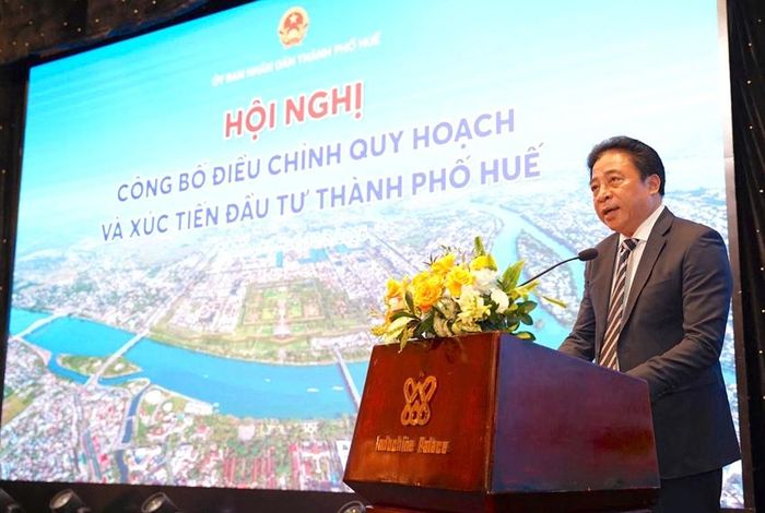 Chủ tịch UBND TP. Huế Nguyễn Khắc Toàn phát biểu khai mạc hội nghị