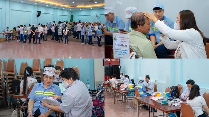 Hoạt động khám sức khỏe định kỳ thể hiện sự quan tâm của Công ty đối với công tác chăm lo đời sống, sức khỏe người lao động